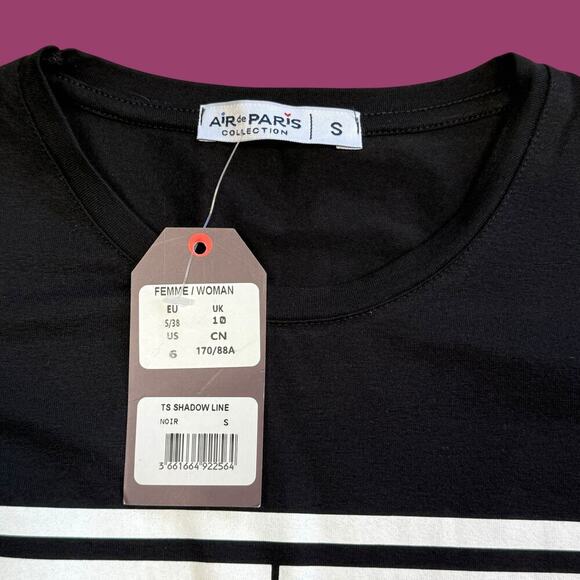 Eiffel Tower Stripe Top Small NWT - Picture 5 of 7